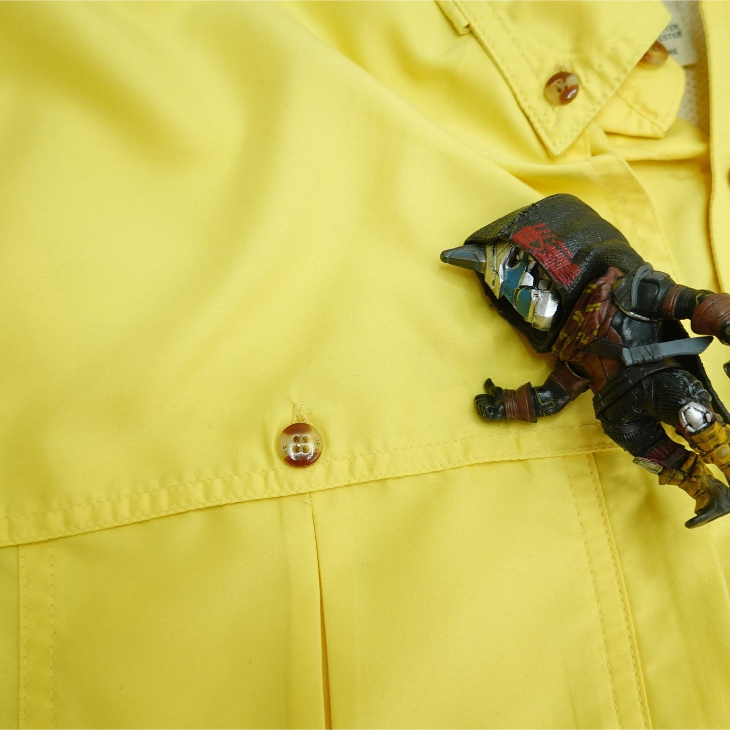 Drake Waterfowl Vented Outdoor Short Sleeve Shirt Yellow - Size M