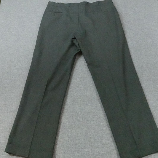 Vintage Brooks Brothers Brooksease Wool Gray Dress Pants 39x32 Flat Front