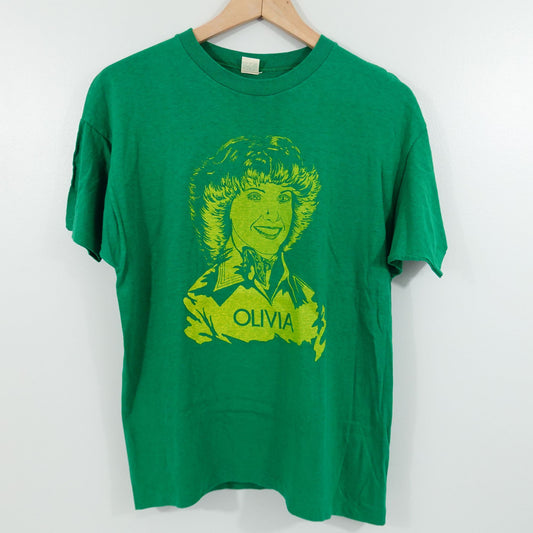 Vintage 70's Olivia Newton-John Love Performance Tour T-Shirt - Size Small