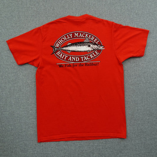 Vintage 80s Crazy Shirts Hawaii Fishing Tee Red Graphic – Size M