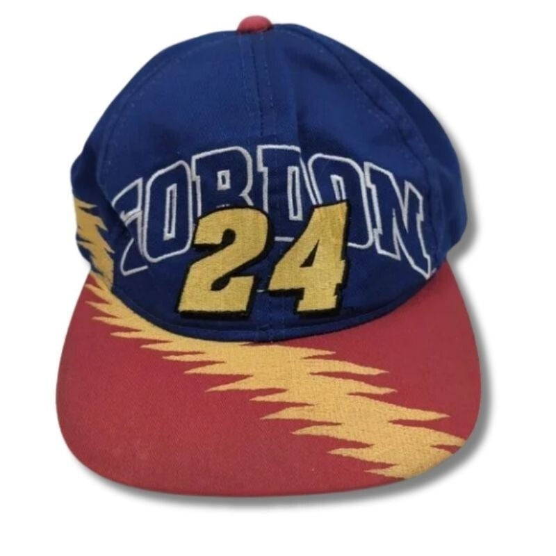 Vintage 90's Jeff Gordon #24 NASCAR Snapback Hat Chase Authentics