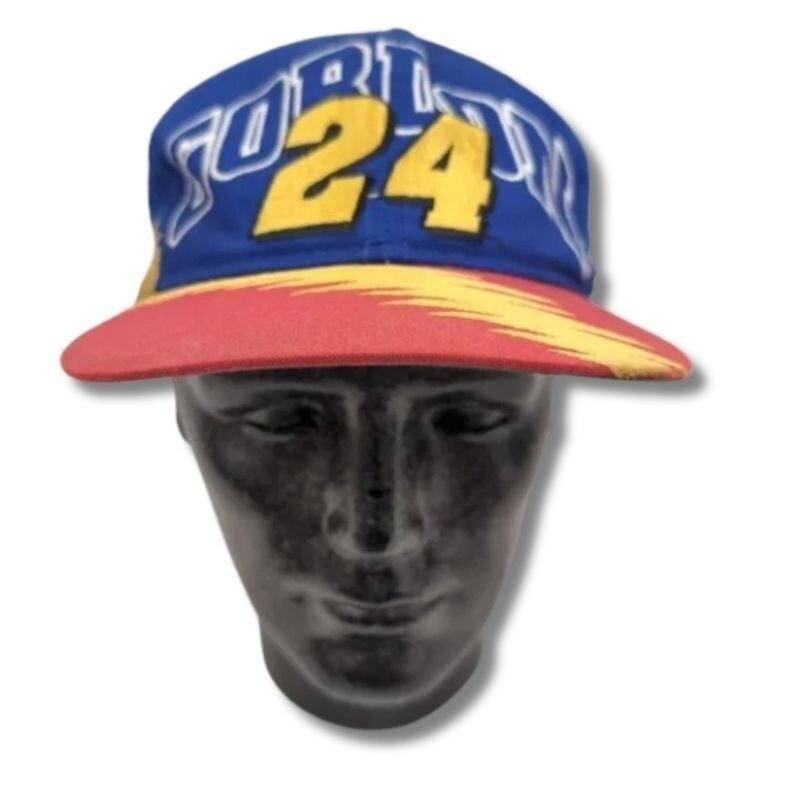 Vintage 90's Jeff Gordon #24 NASCAR Snapback Hat Chase Authentics
