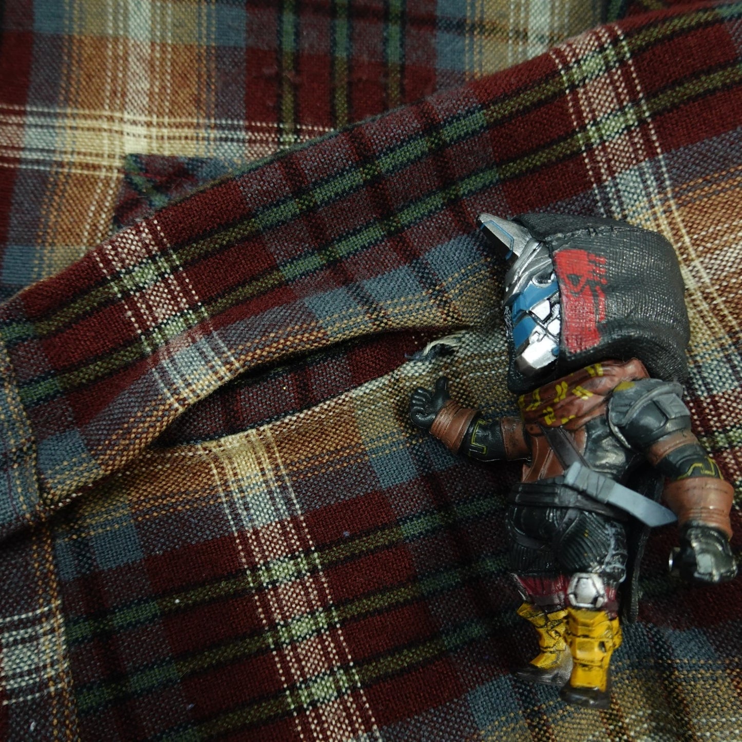 Vintage Back Packer Sportswear Multicolor Plaid Lined Flannel Shirt - Size M