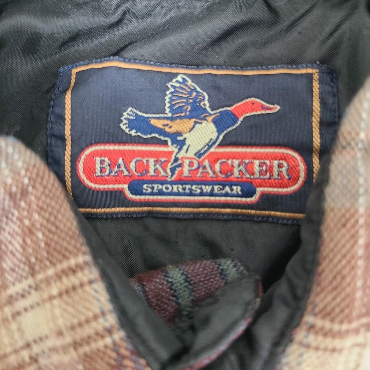 Vintage Back Packer Sportswear Multicolor Plaid Lined Flannel Shirt - Size M