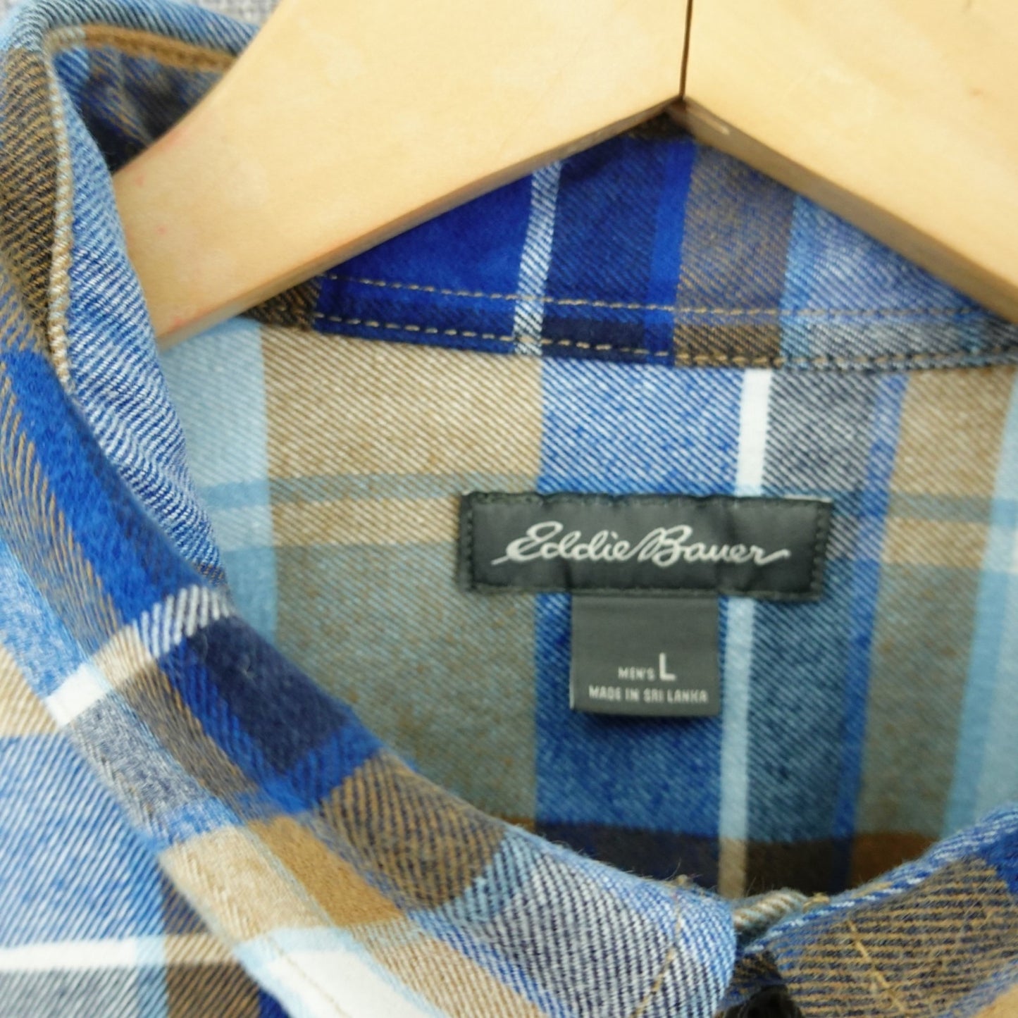 Eddie Bauer Men's Pre-Owned Flannel Shirt - Size L