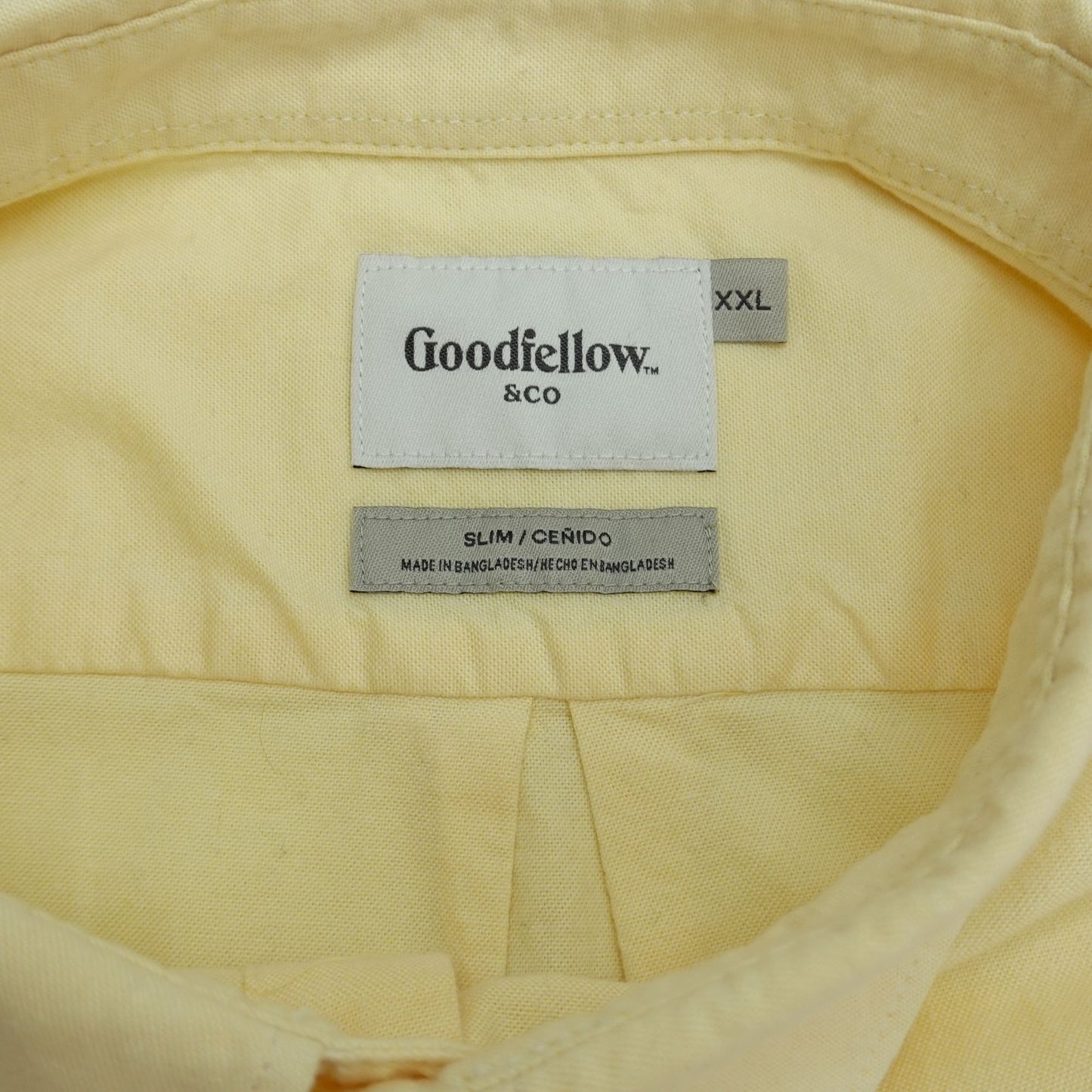 Goodfellow & Co Light Yellow Oxford Shirt - Size 2XL