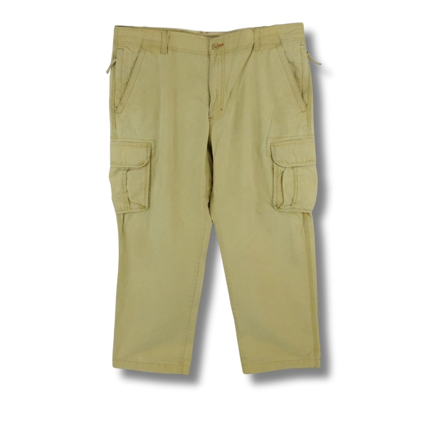Vintage L.L. Bean Men’s Cargo Utility Pants Khaki Cotton 38x30