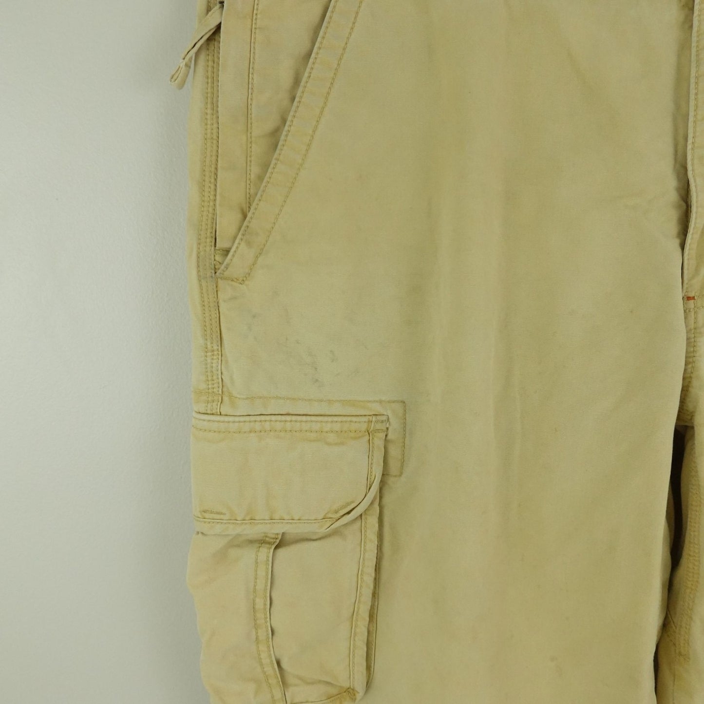 Vintage L.L. Bean Men’s Cargo Utility Pants Khaki Cotton 38x30