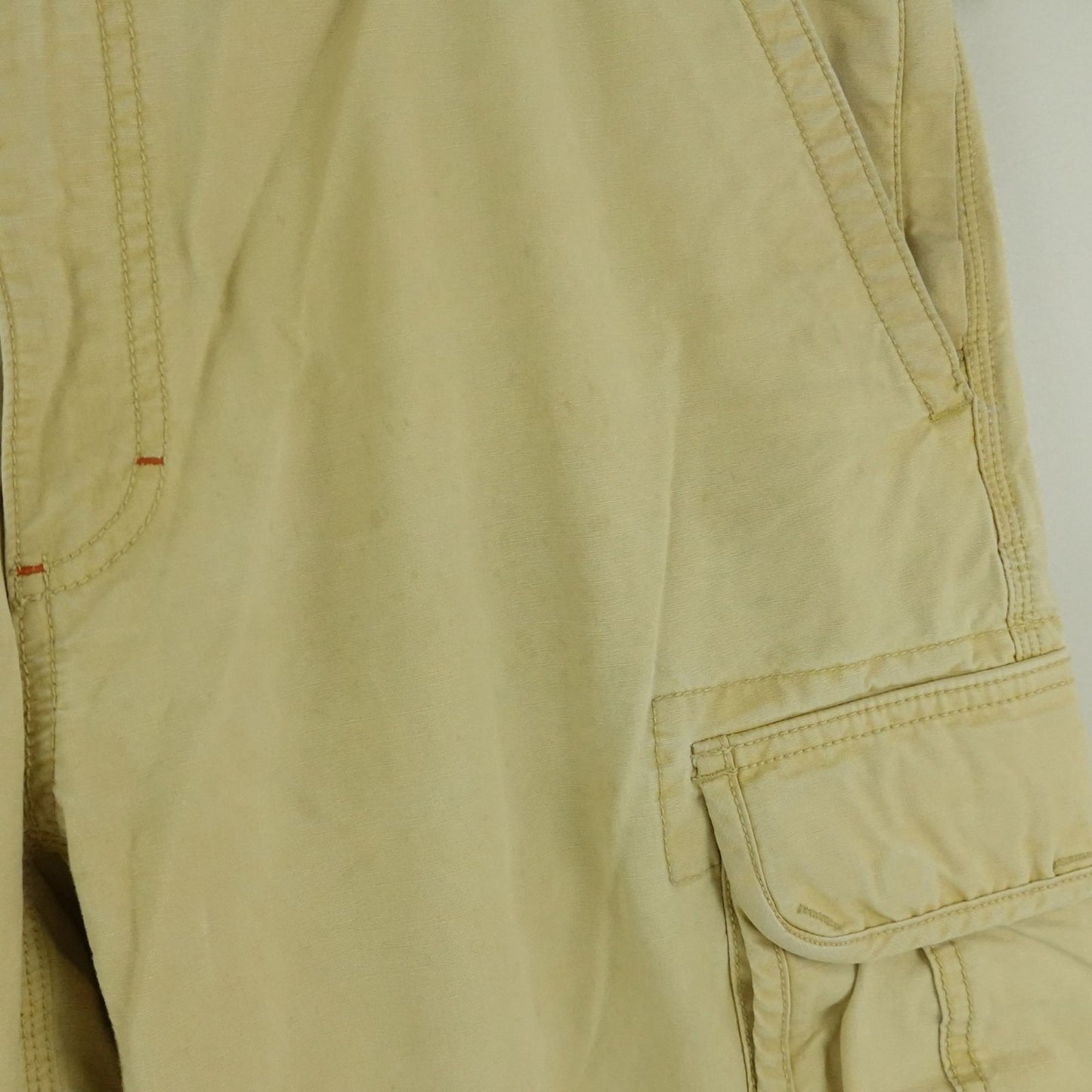 Vintage L.L. Bean Men’s Cargo Utility Pants Khaki Cotton 38x30