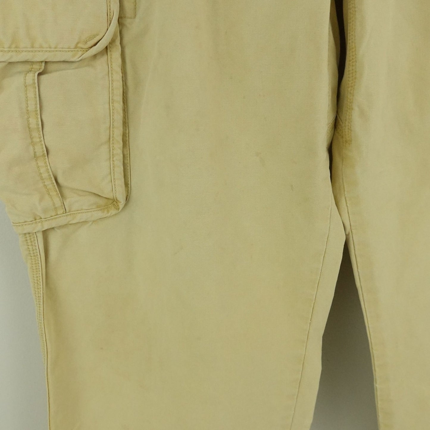 Vintage L.L. Bean Men’s Cargo Utility Pants Khaki Cotton 38x30