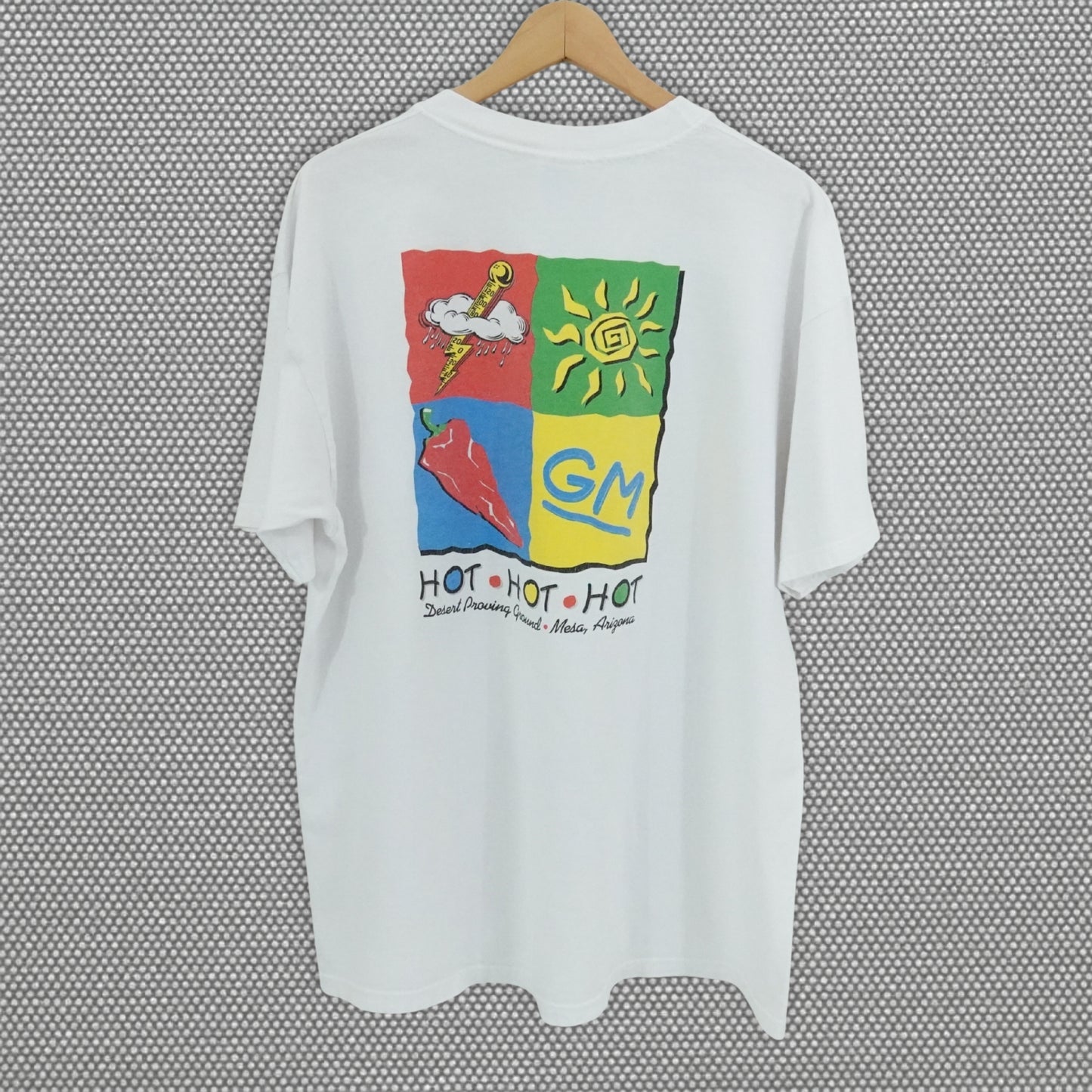 Vintage 90's Hanes GM Desert Proving Ground T-Shirt Mesa Arizona - Size XL