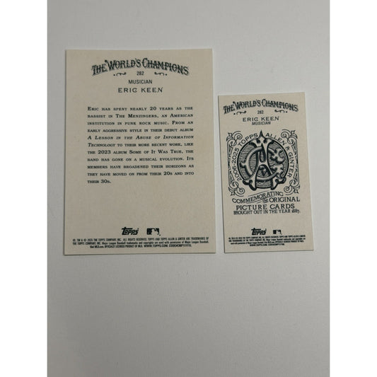 2025 Topps Allen & Ginter - Eric Keen #282 & Mini #282