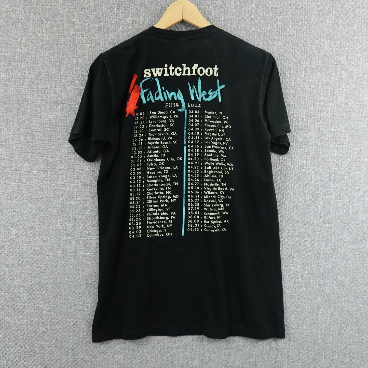 Switchfoot Fading West Tour 2014 Tee - Size M