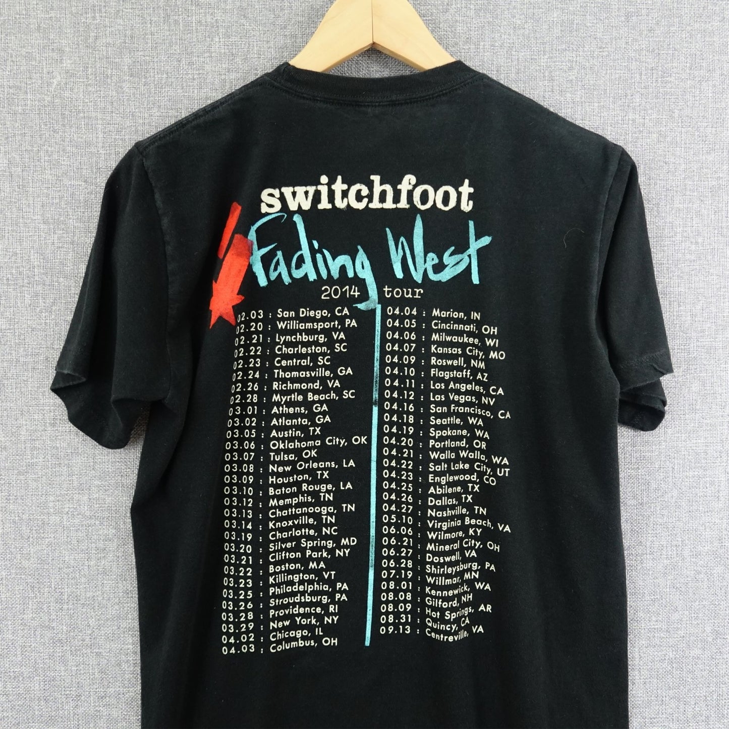 Switchfoot Fading West Tour 2014 Tee - Size M