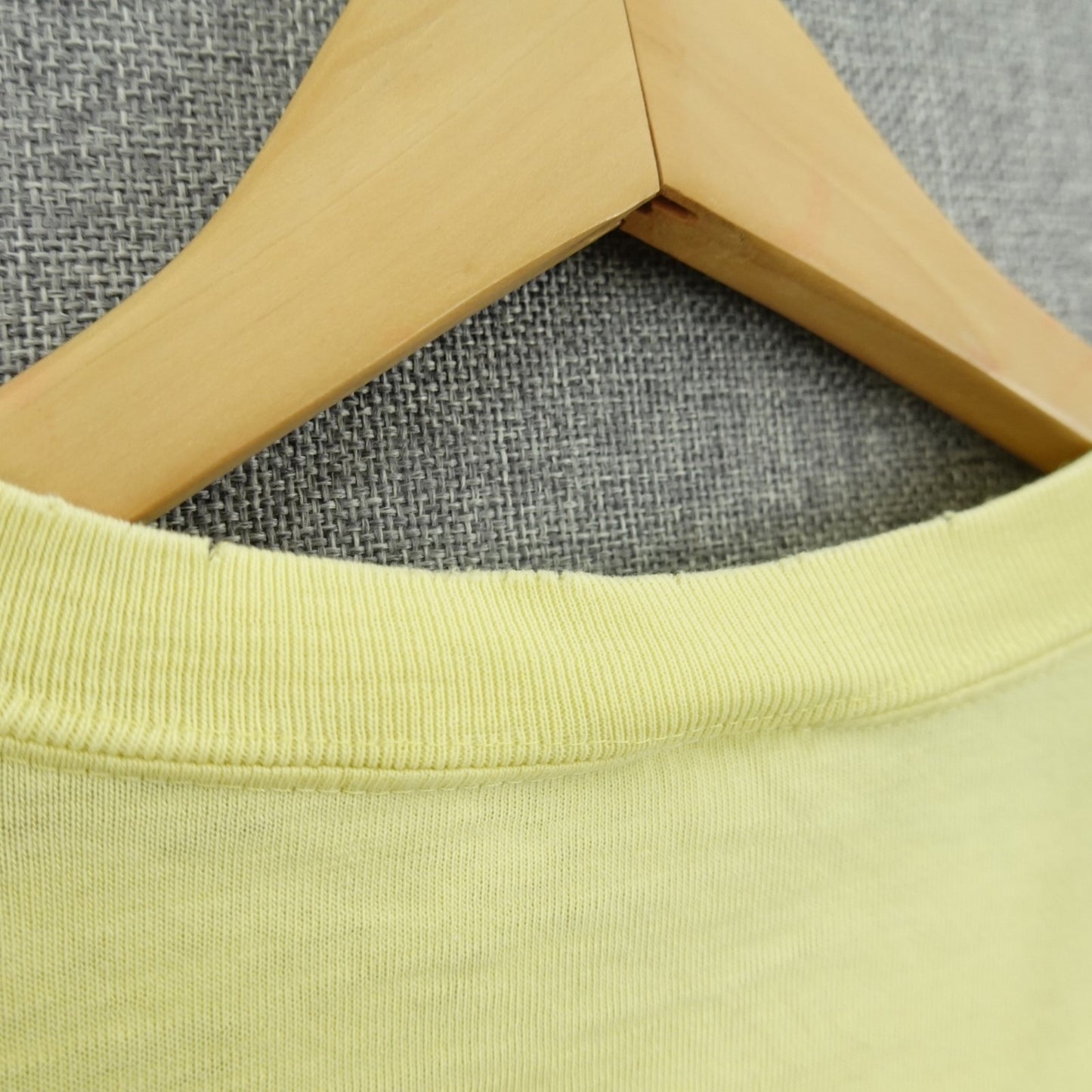 Vintage 70's JCPenney Yellow Pocket Tee USA Made Cotton - Size Large