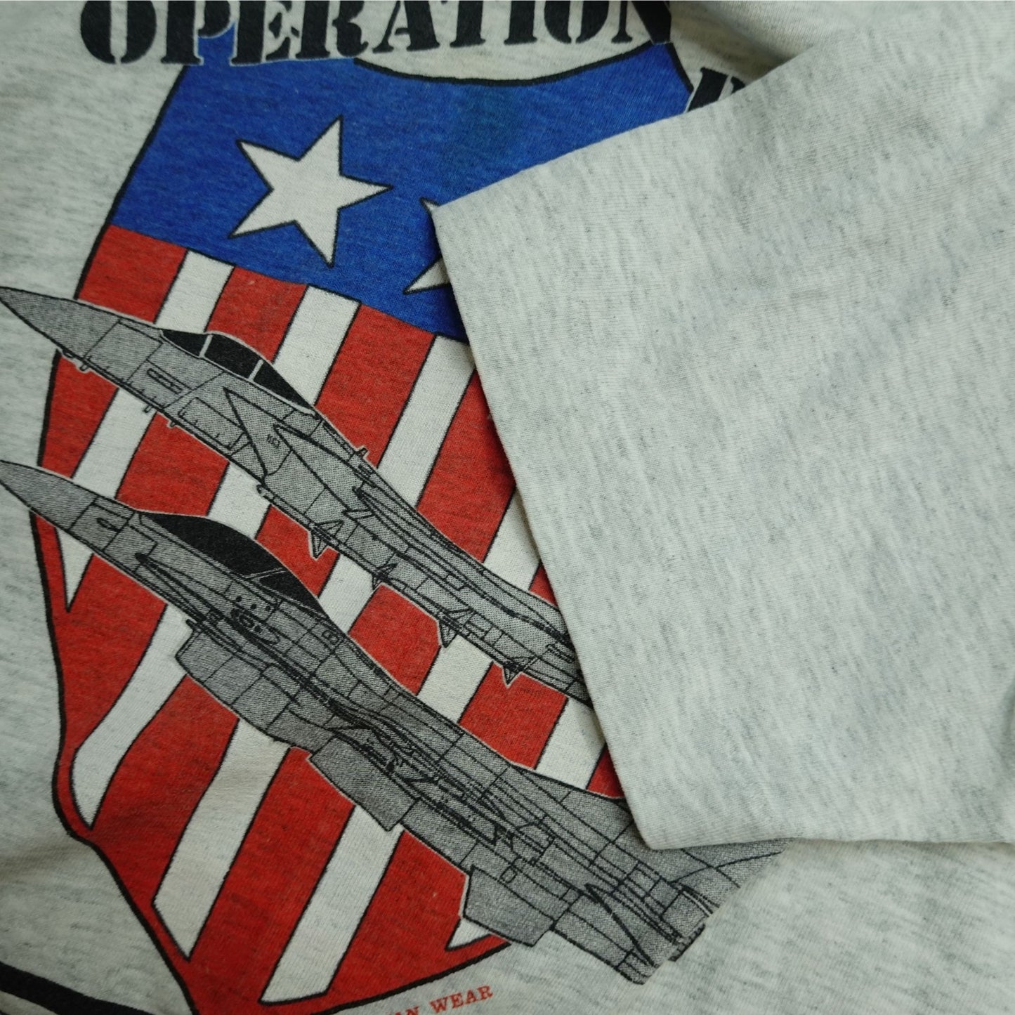 Vintage 1991 Operation Desert Storm Support Our Troops T-Shirt - Size M