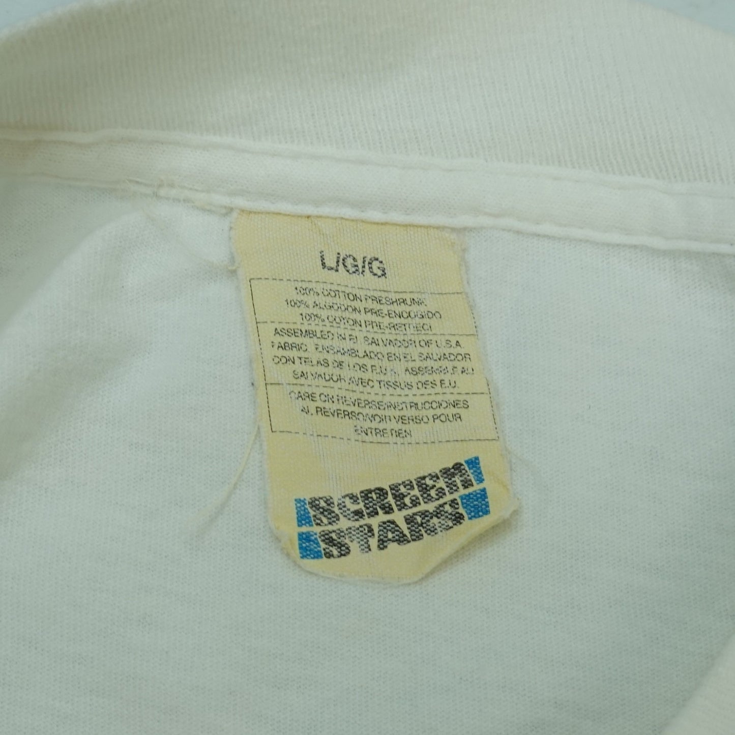 Vintage 1988 Reno Nevada Neon Graphic Tee Screen Stars - Size L
