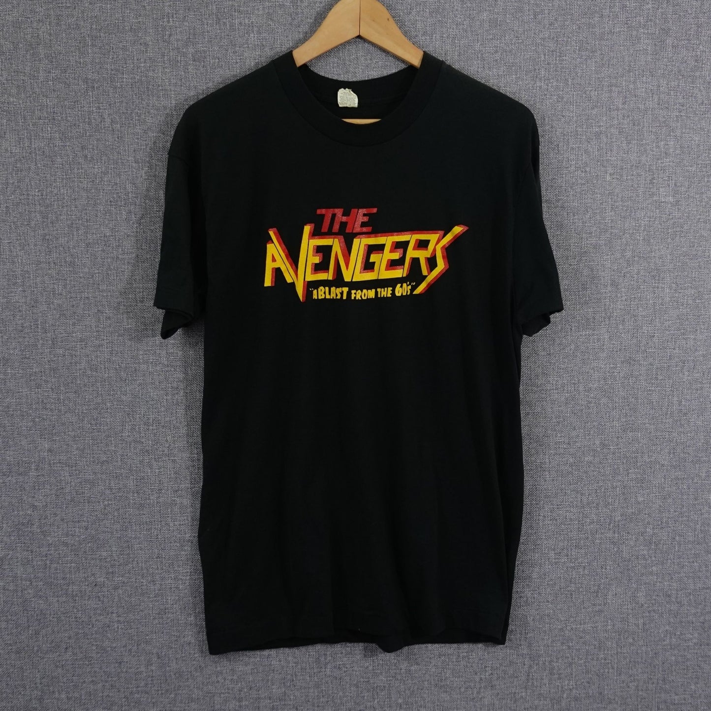 Vintage 80s The Avengers British 1960's Spy Series TV Show Tee - Size M