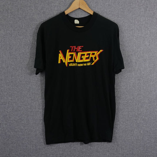 Vintage 80s The Avengers British 1960's Spy Series TV Show Tee - Size M