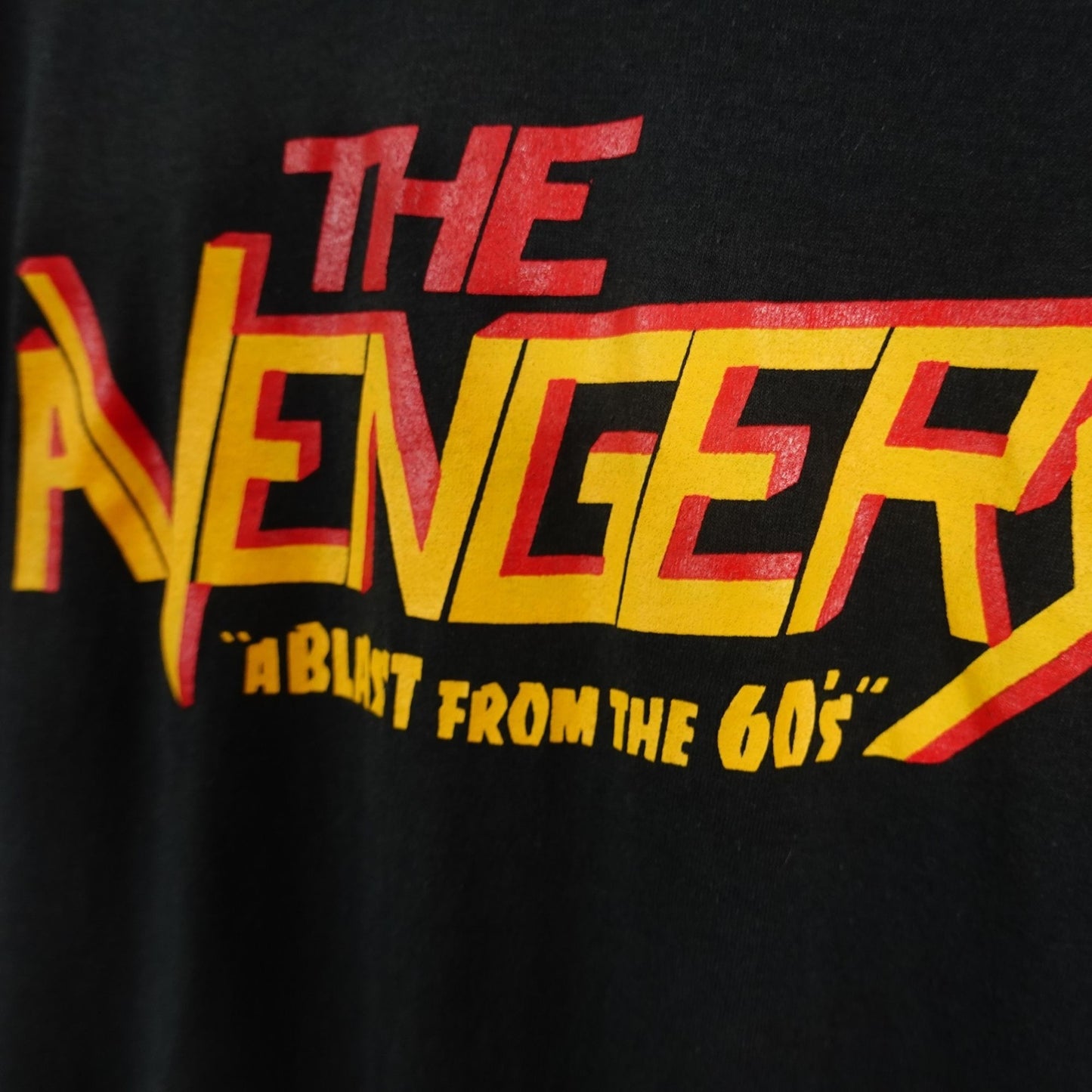 Vintage 80s The Avengers British 1960's Spy Series TV Show Tee - Size M