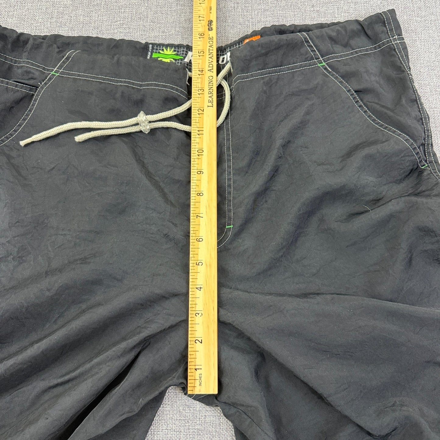 Vintage K-Glow by Kik Wear Black Nylon Cargo Pants Y2K Techwear Size M