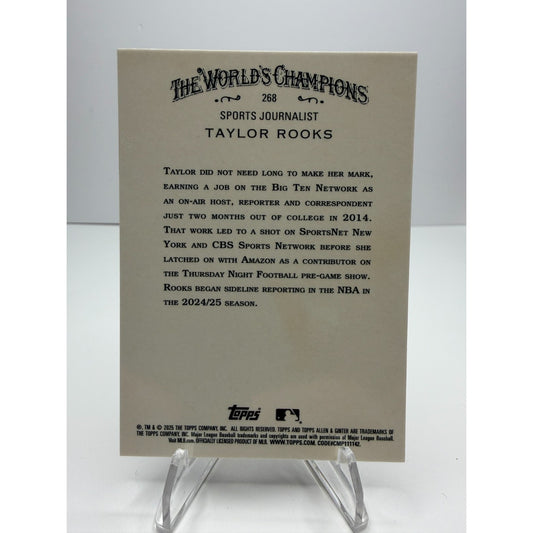 2025 Topps Allen & Ginter - Taylor Rooks #268