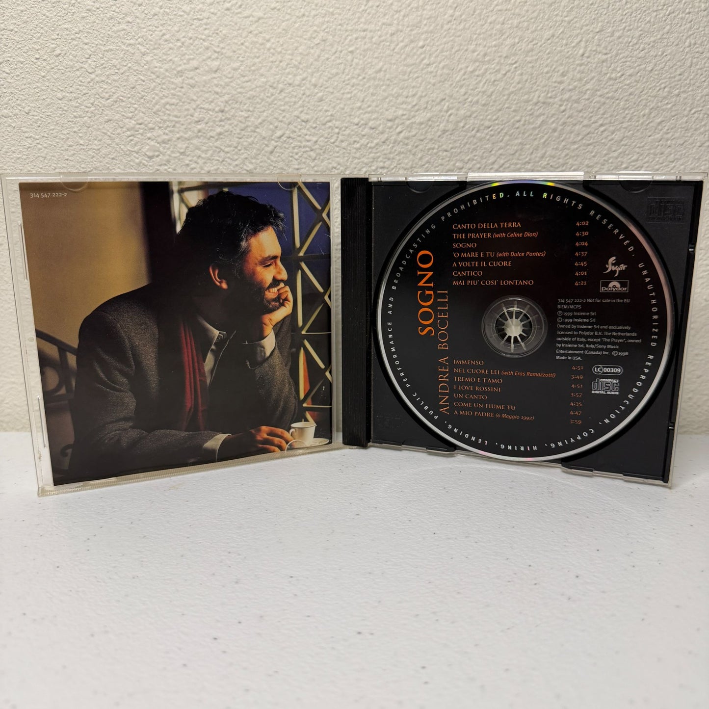 Andrea Bocelli - Sogno (CD, 1999)