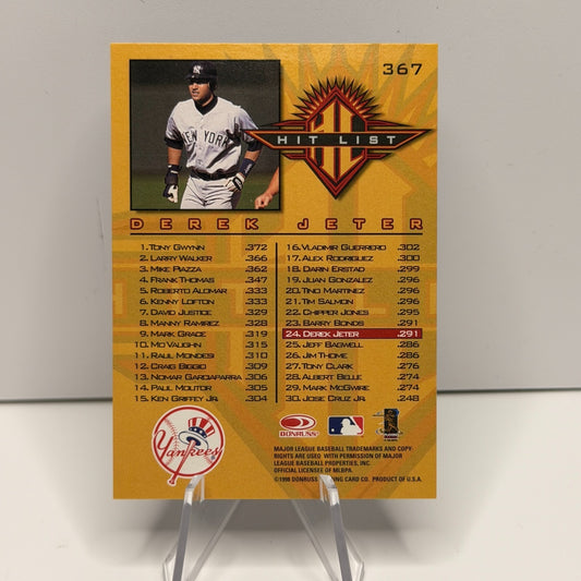 1998 Donruss - Hit List Derek Jeter #367