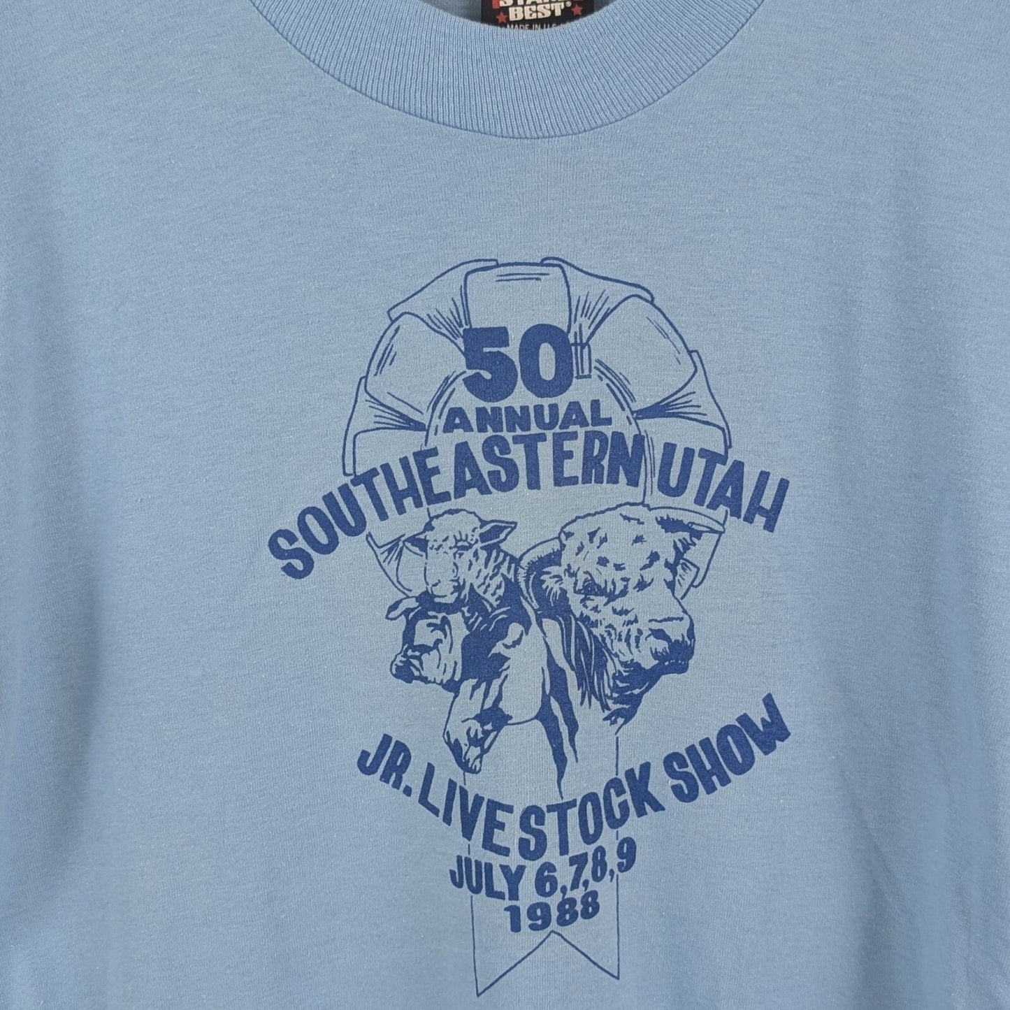 Vintage 1988 Southeastern Utah Livestock Show Tee - Size Small