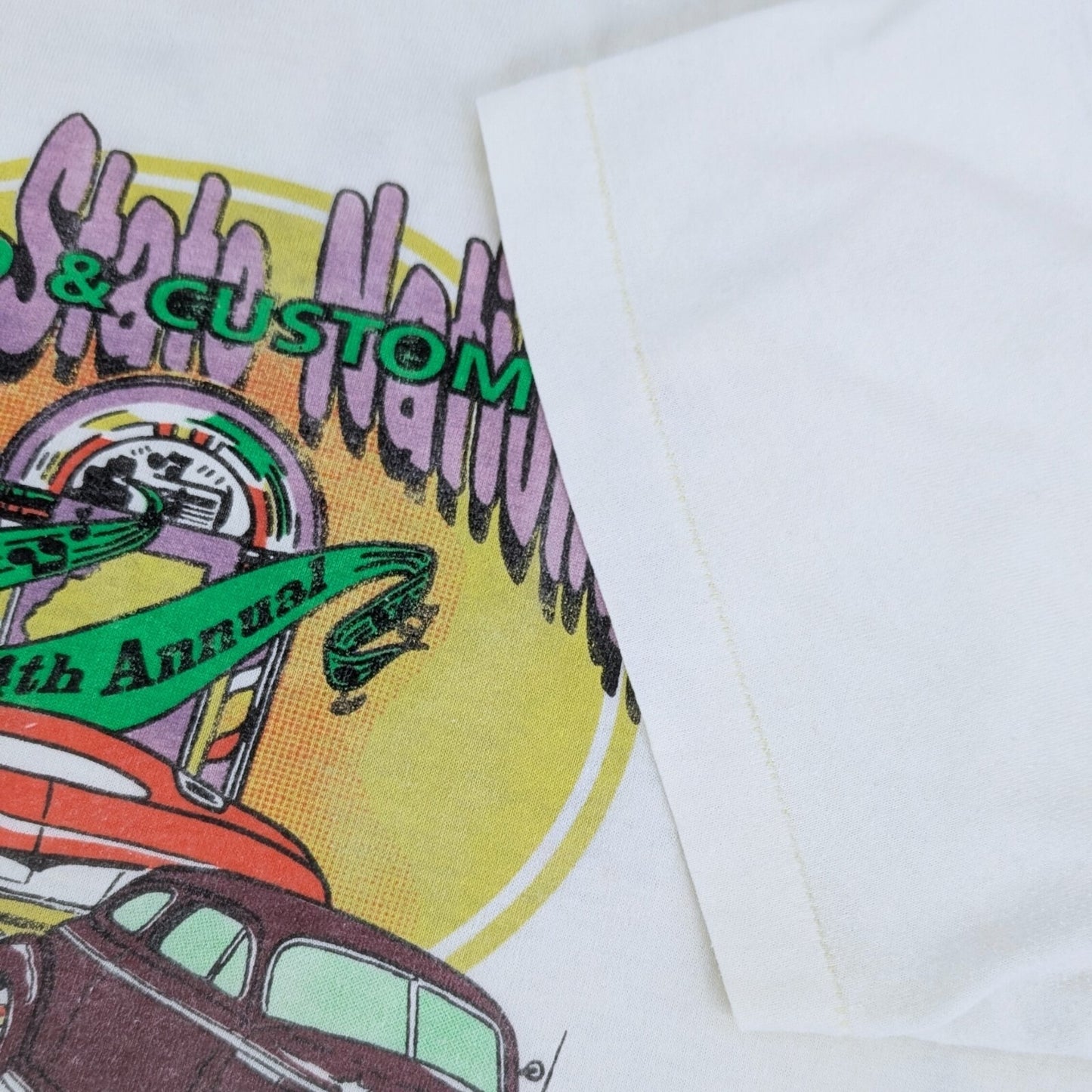 Vintage 1990 Rod & Custom Car Show Tee - Size 3XL