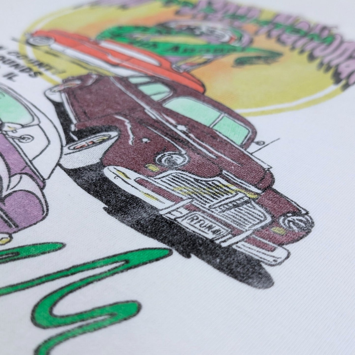 Vintage 1990 Rod & Custom Car Show Tee - Size 3XL