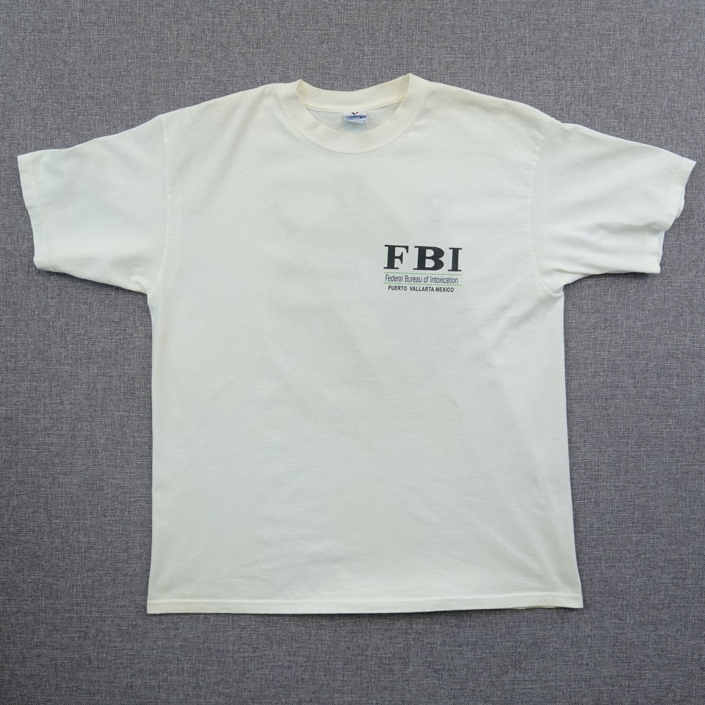 Vintage Y2K Puerto Vallarta Mexico FBI Parody Tee - Size XL
