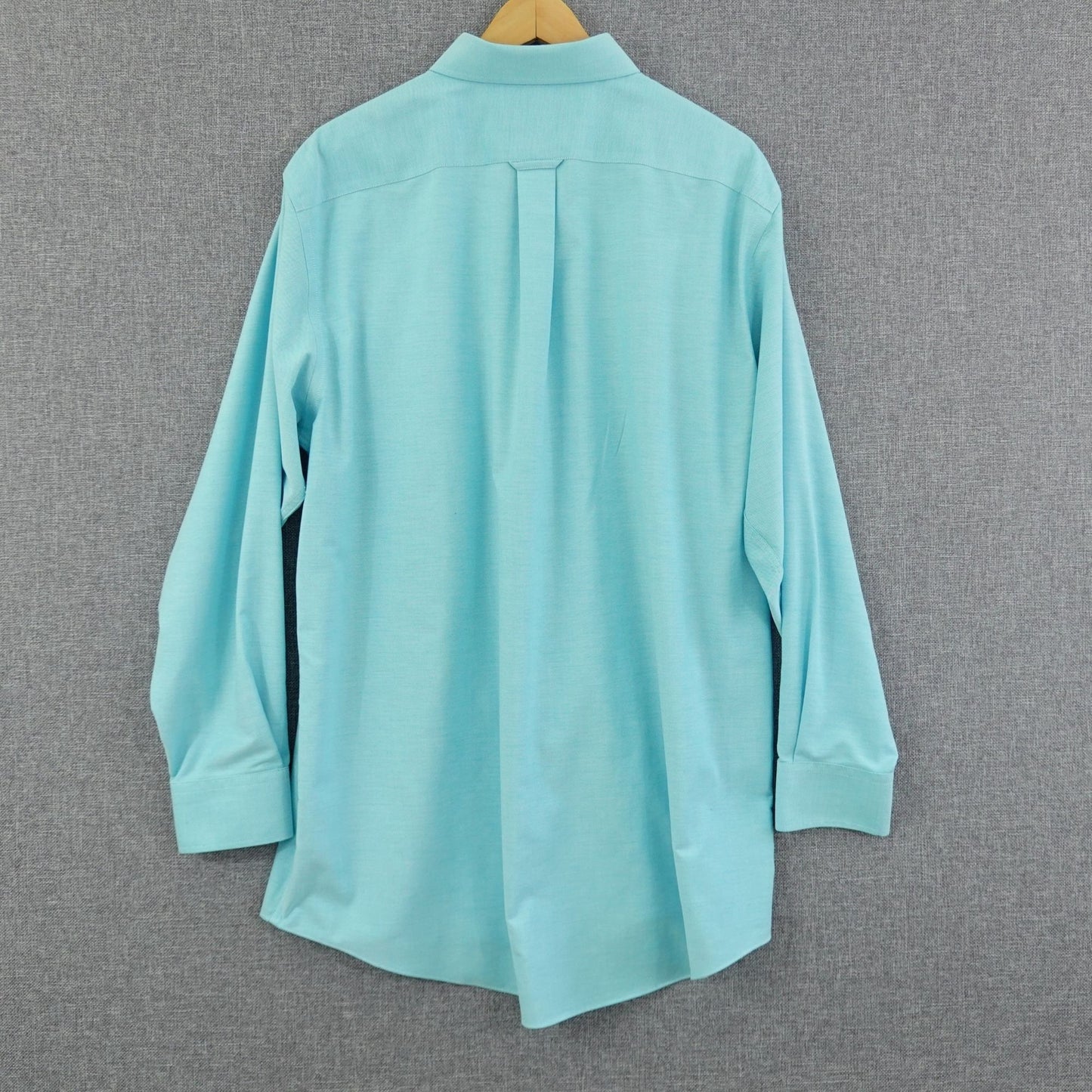 Stafford Oxford Long Sleeve Regular Fit Dress Shirt Aqua Blue - Size 17 34/35