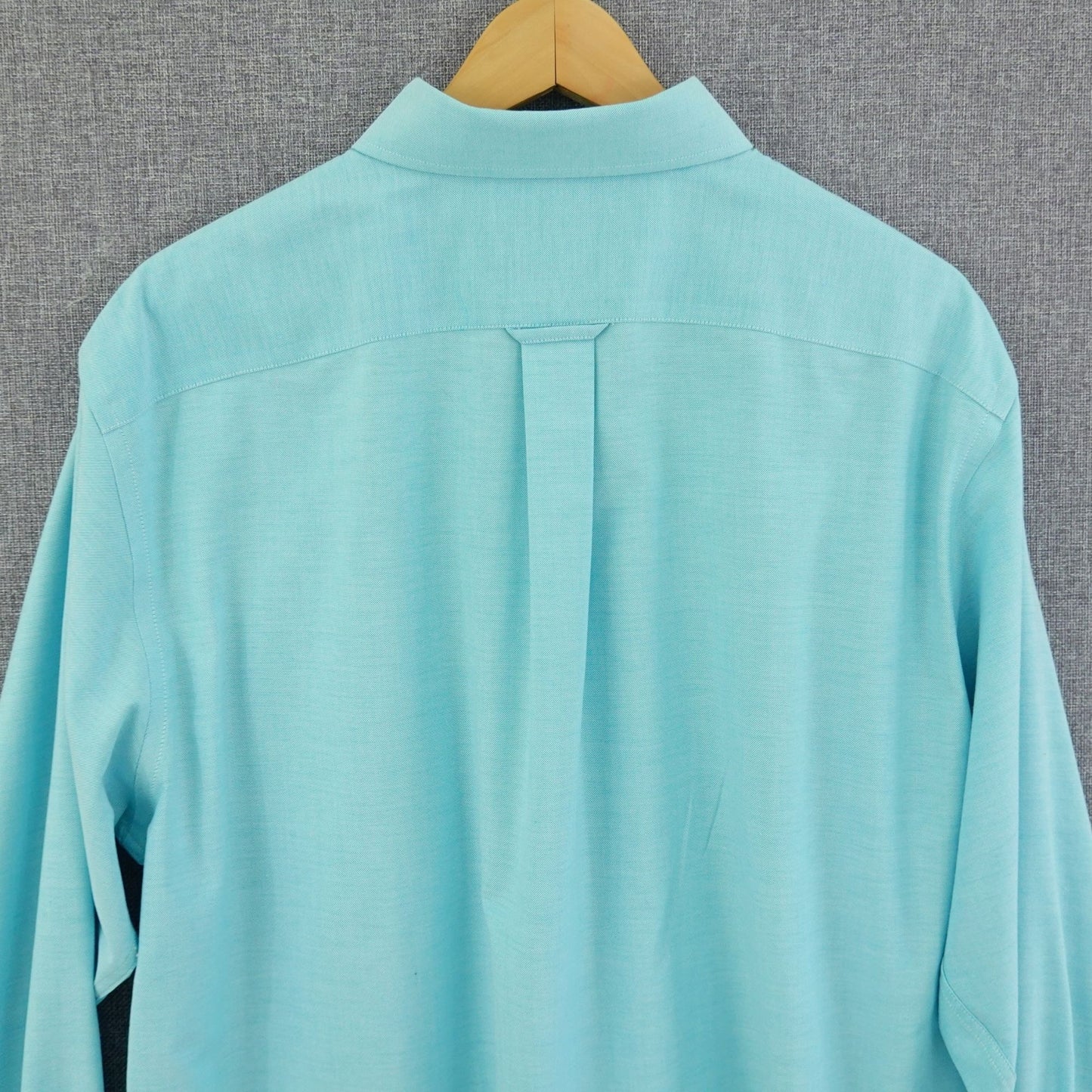 Stafford Oxford Long Sleeve Regular Fit Dress Shirt Aqua Blue - Size 17 34/35