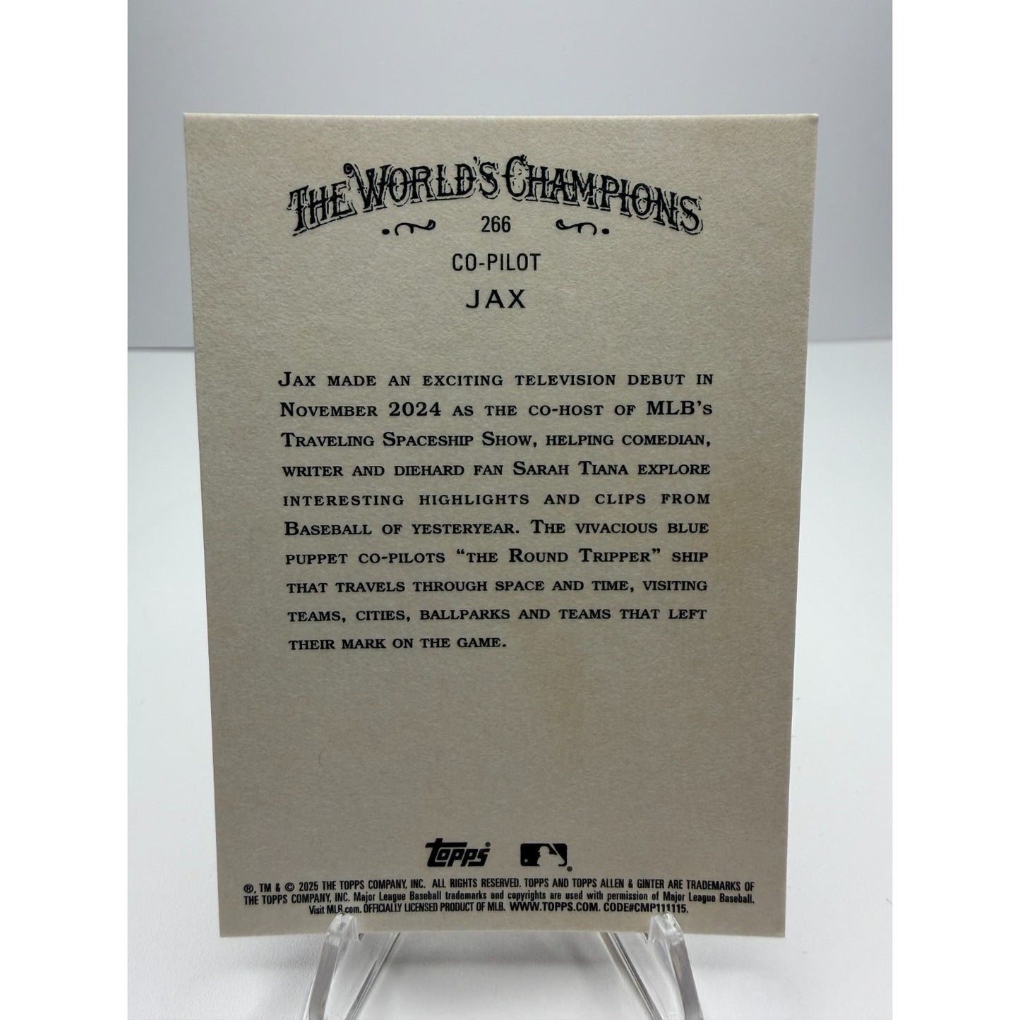 2025 Topps Allen & Ginter - Jax #266