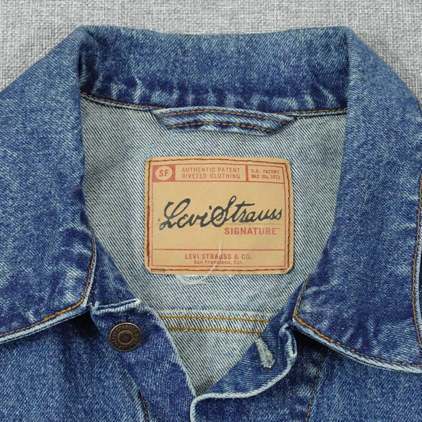 Vintage Y2K Levi Strauss Signature Sleeveless Denim Jean Vest - Size XL