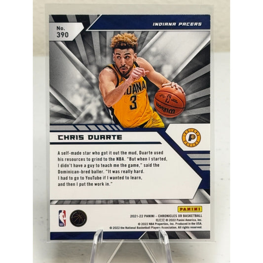 2021-22 Panini Chronicles XR Chris Duarte Silver Holo Foil (RC) #390