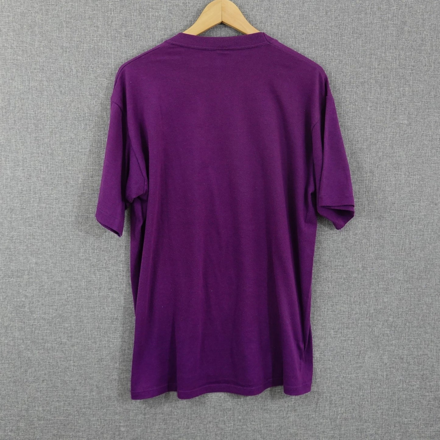 Vintage 80's Beale St. Memphis Cotton Plant Tee - Size L Purple Single Stitch