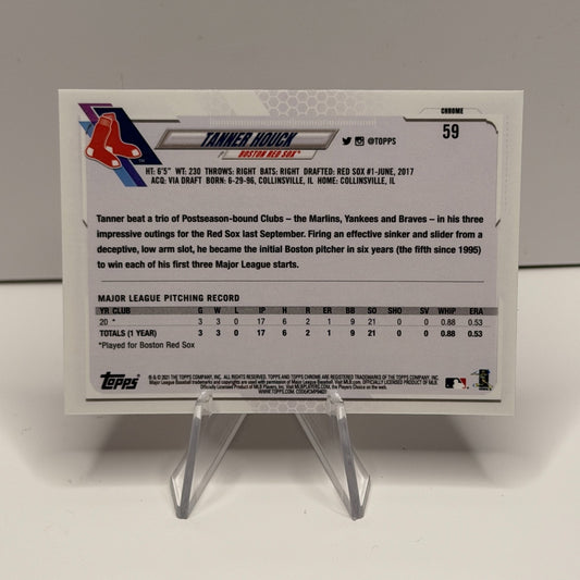2021 Topps Chrome - Tanner Houck #59 Pink Refractor (RC)
