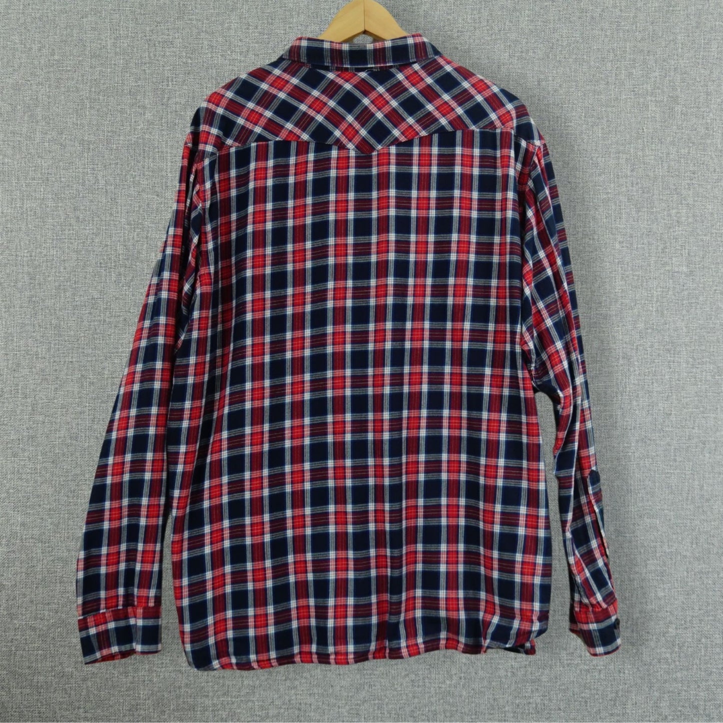 Columbia Western Yoke Red/Navy Plaid Flannel Shirt - Size XL