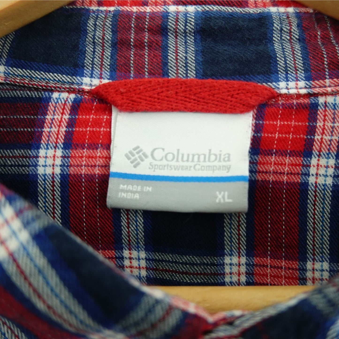 Columbia Western Yoke Red/Navy Plaid Flannel Shirt - Size XL