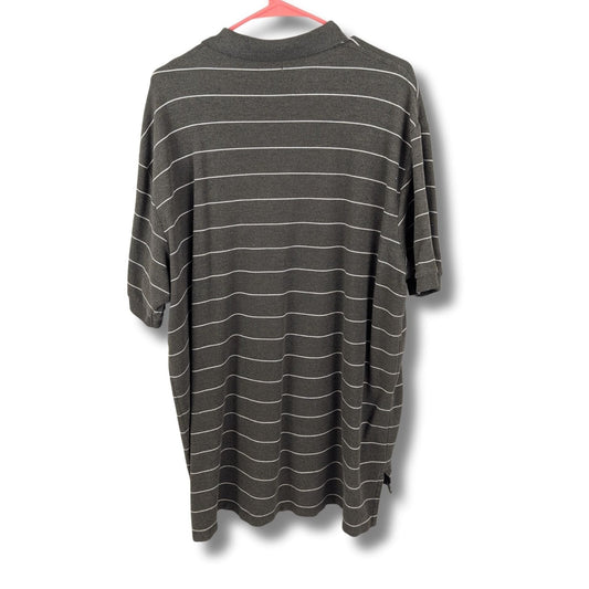 Polo Ralph Brown Striped Polo Shirt Men's - Size XXL (2XL)