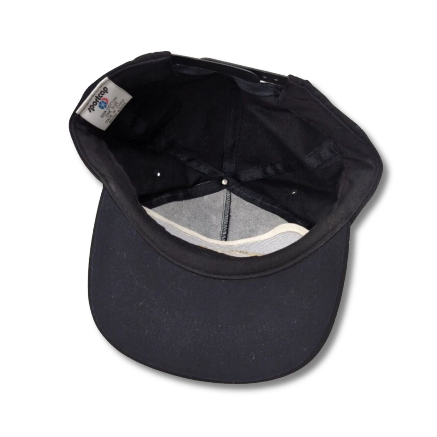 Vintage “Cheers Charlotte” Snapback Hat Black Gold Embroidered