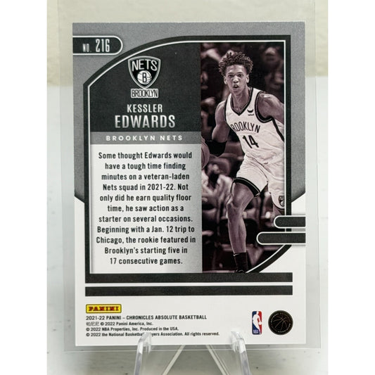 2021-22 Panini Chronicles Absolute Kessler Edwards (RC) #216