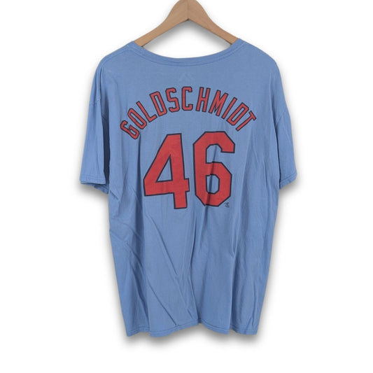 Majestic St. Louis Cardinals XL Goldschmidt #46 MLB T-Shirt Powder Blue