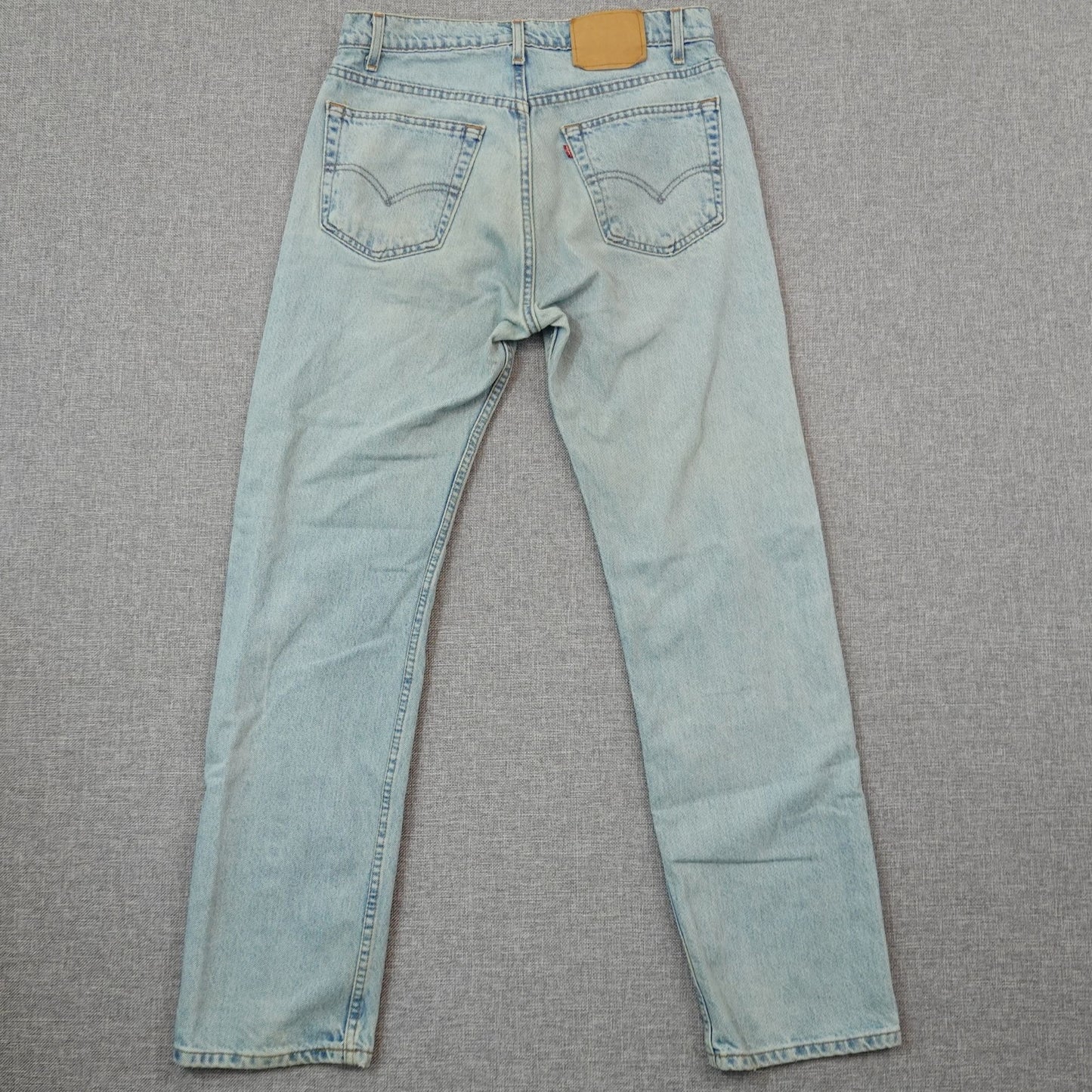 Vintage 90s Levi's 505 Jeans Light Wash USA Made Red Tab 33x32