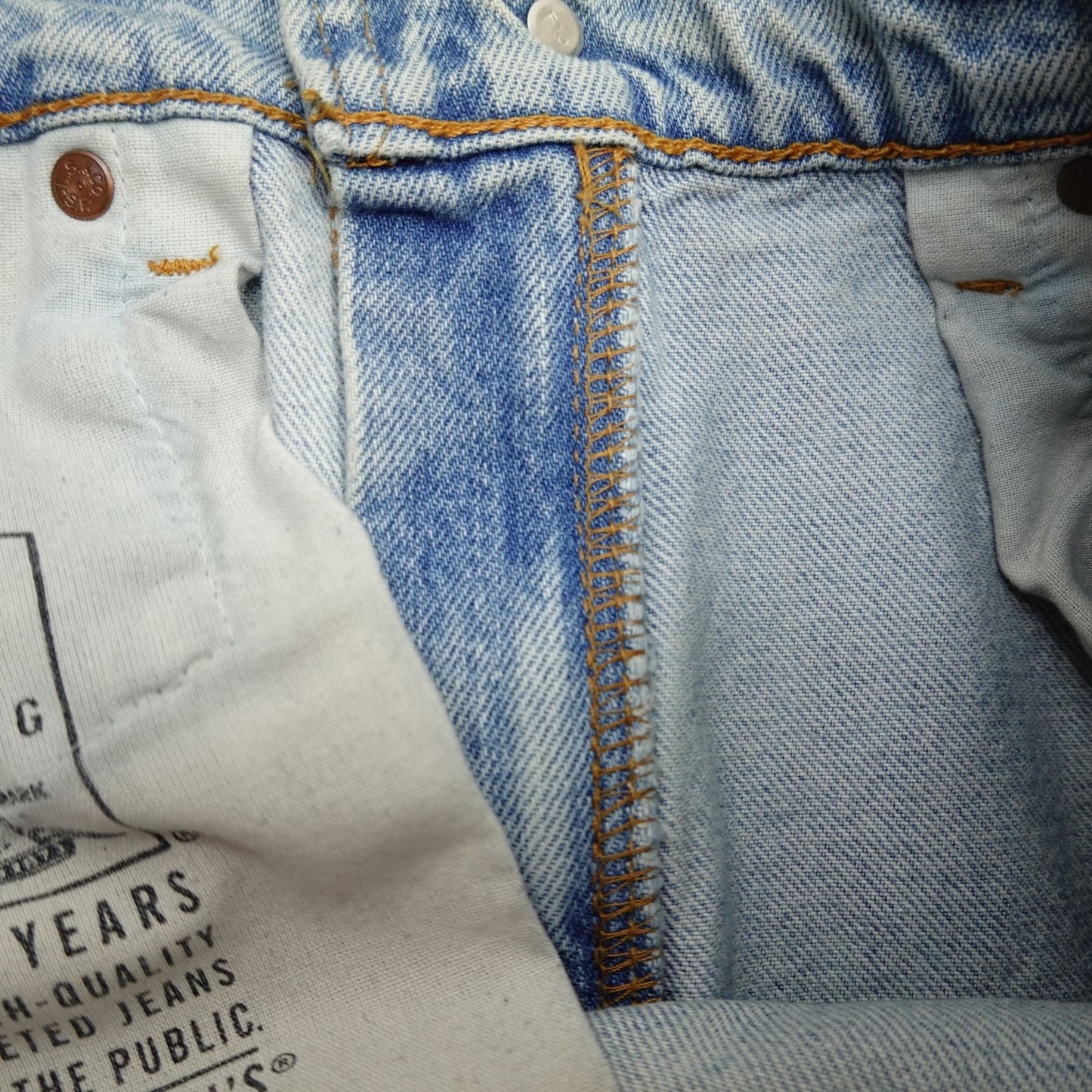 Vintage 90s Levi's 505 Jeans Light Wash USA Made Red Tab 33x32