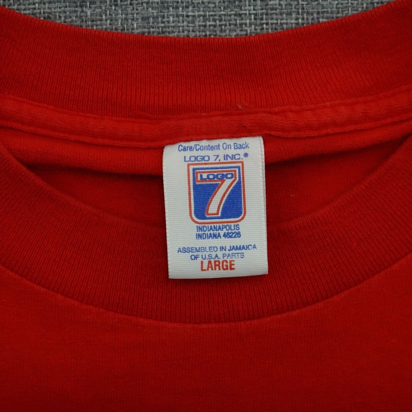 Vintage 90's St. Louis Cardinals T-Shirt Size Medium Red Embroidered Logo 7 Tee