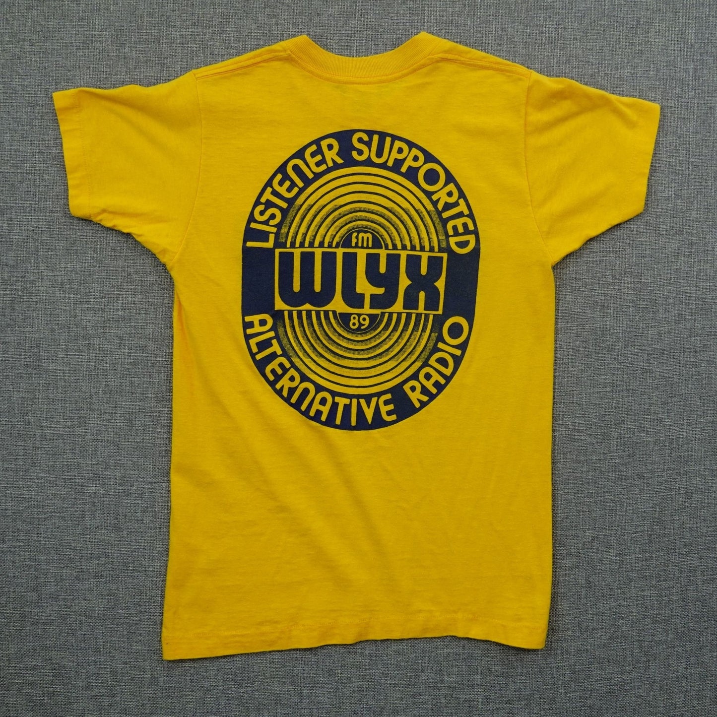 True Vintage 80's Memphis WLYX 89 FM Alternative Radio Tee - Size XS