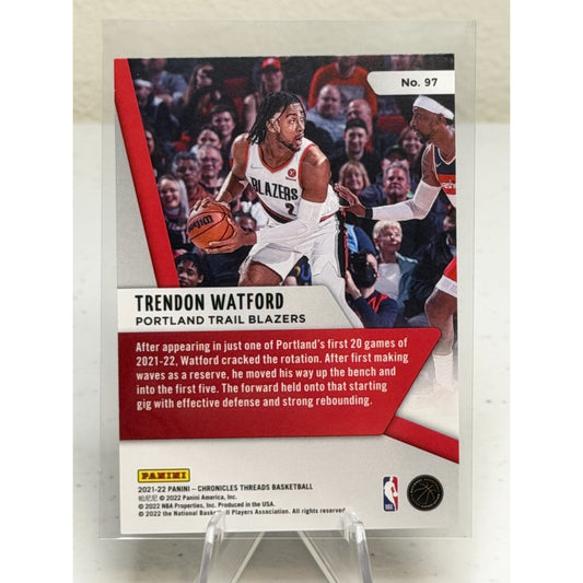 2021-22 Panini Chronicles Threads Trendon Watford (RC) #97